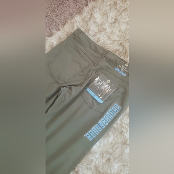 Benton Men's Straight Fit Stretch Cotton Pants Spruce Green Size 32×32 🌴 - Picture 7 of 9